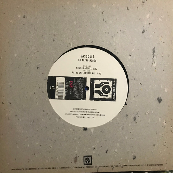 Basscult - Un Altro Mondo | Save The Vinyl (STV 006) - 2