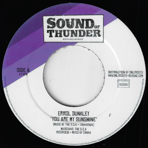 Errol Dunkley - You Are My Sunshine | Sound Of Thunder (SOT009)