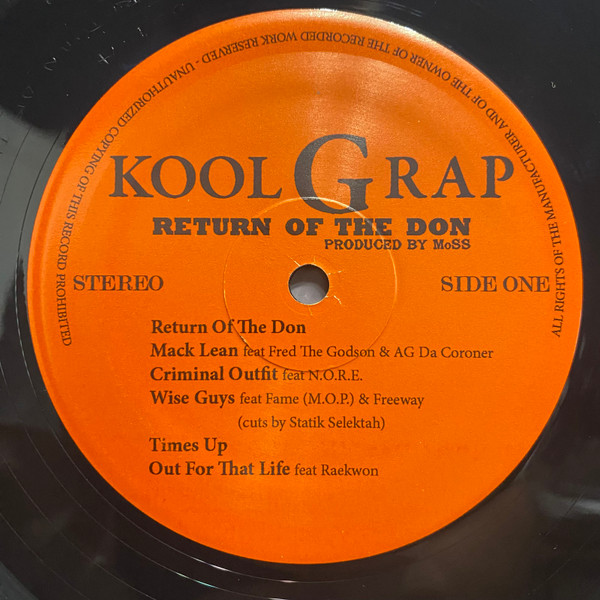Kool G Rap - Return Of The Don | Clockwork Music (CW001) - 3 Kool G Rap - Return Of The Don | Clockwork Music (CW001) - 3