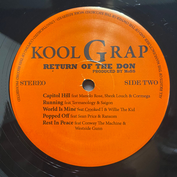 Kool G Rap - Return Of The Don | Clockwork Music (CW001) - 4 Kool G Rap - Return Of The Don | Clockwork Music (CW001) - 4