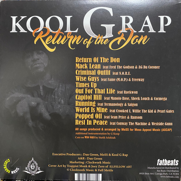 Kool G Rap - Return Of The Don | Clockwork Music (CW001) - 2 Kool G Rap - Return Of The Don | Clockwork Music (CW001) - 2