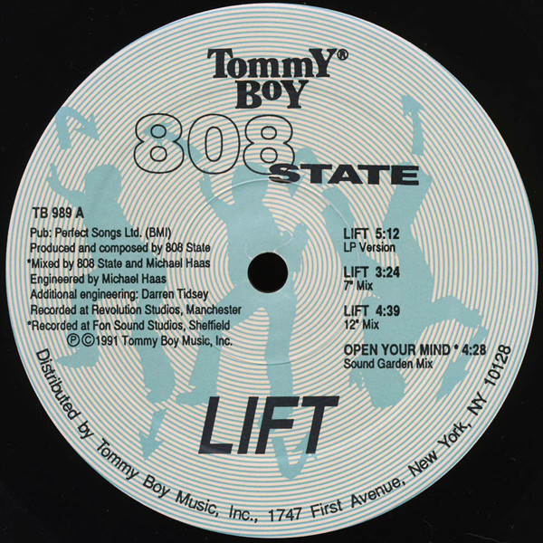 808 State - Lift | Tommy Boy (TB 989) - 3
