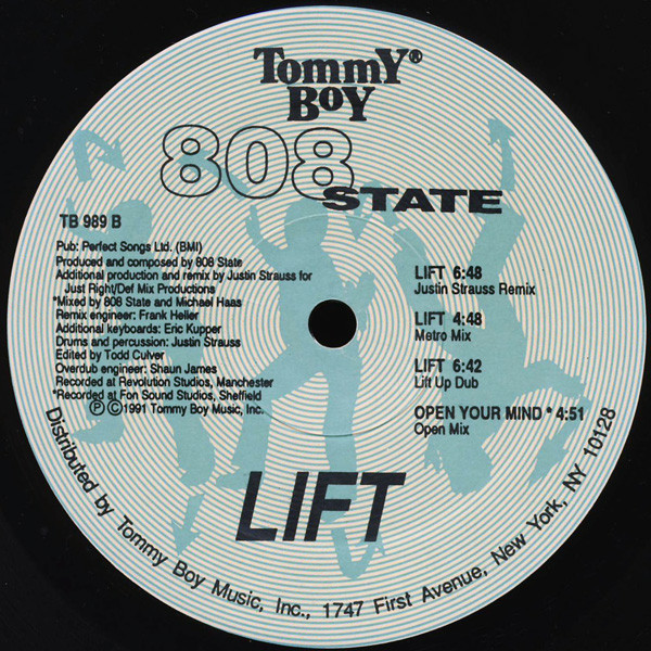 808 State - Lift | Tommy Boy (TB 989) - 4