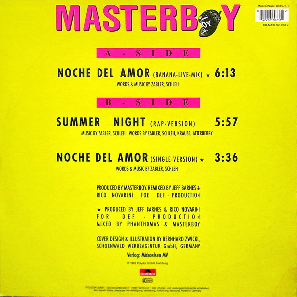 Masterboy - Noche Del Amor (O-OH...) | Polydor (863 073-1)