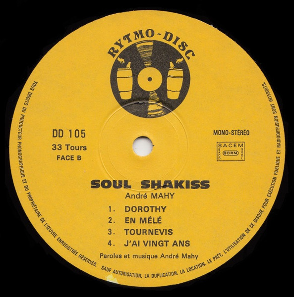André Mahy - Les Soul - Shakis | Rythmo-Disc (D 105) - 4 André Mahy - Les Soul - Shakis | Rythmo-Disc (D 105) - 4