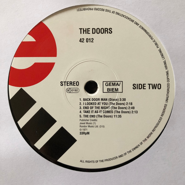 The Doors - The Doors | Elektra (42 012) - 4 The Doors - The Doors | Elektra (42 012) - 4