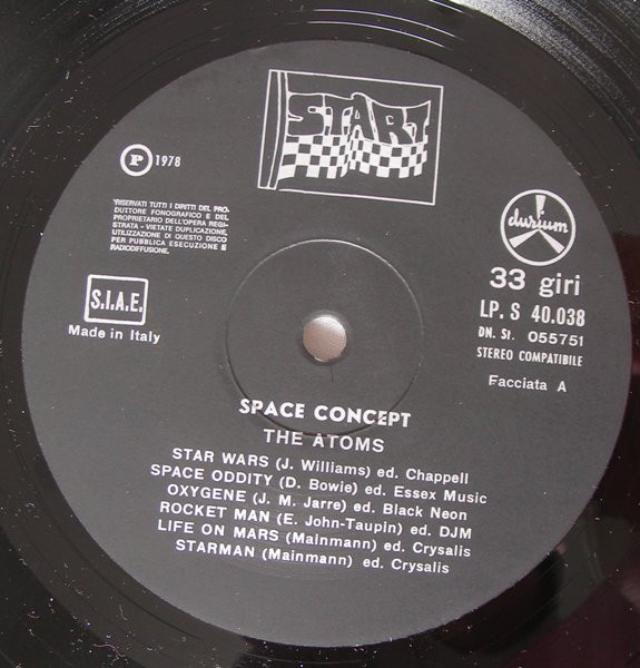 The Atoms - Space Concept | Durium Start (LP.S 40.038) - 3