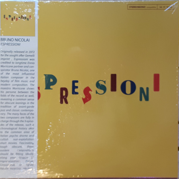 Bruno Nicolai - Espressioni | Loneos Editions (LON001LP)