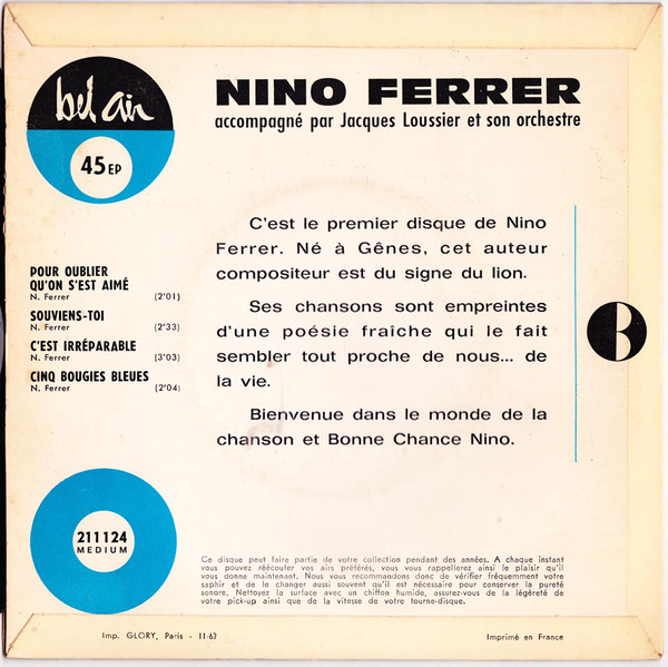 Nino Ferrer - Pour Oublier Qu'On S'Est Aimé | Bel Air (211 124 M)