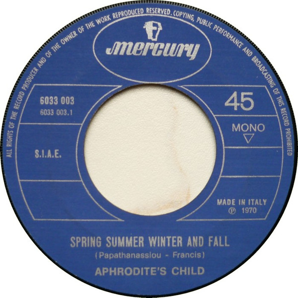 Aphrodite's Child - Spring Summer Winter And Fall | Mercury (6033 003) - 3