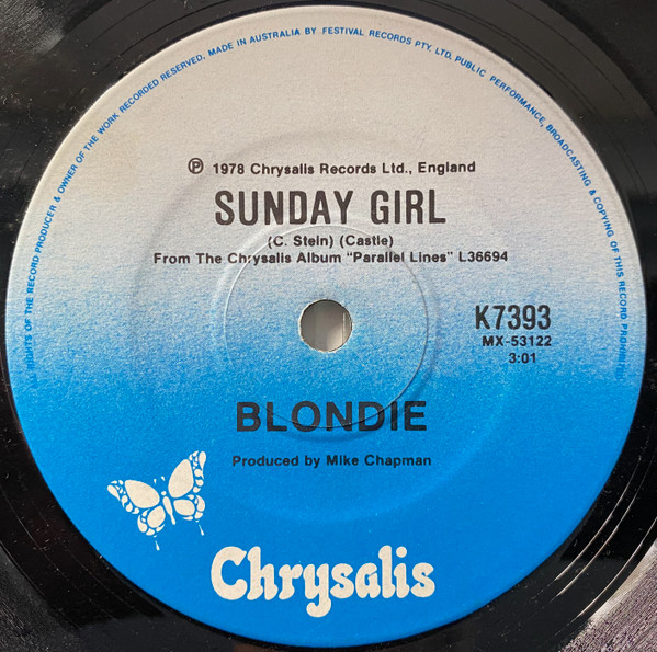 Blondie - Heart Of Glass | Chrysalis (K 7393) - 2