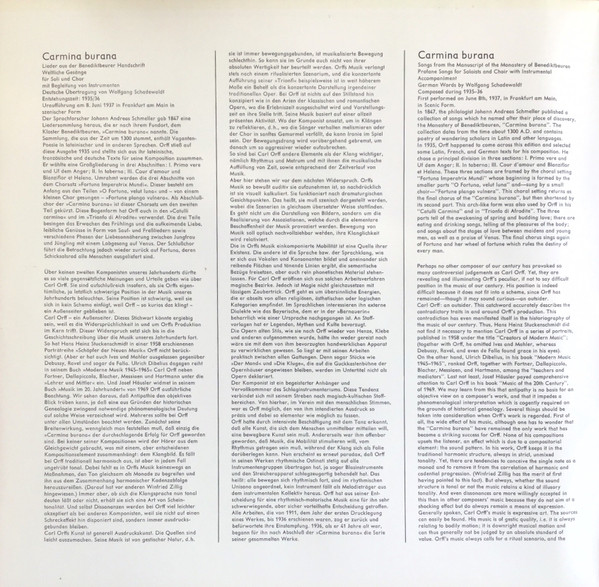 Carl Orff - Lucia Popp · John van Kesteren · Hermann Prey , Chor Des Bayerischen Rundfunks · Tölzer Knabenchor , Münchner Rundfunkorchester , Kurt Eichhorn - Carmina Burana (Cantiones Profanae) | Eurodisc (86 827 MK) - 2