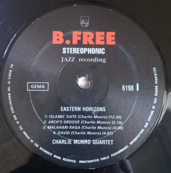 The Charlie Munro Quartet - Eastern Horizons LP | B.Free (6198) - 3