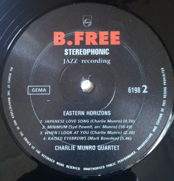The Charlie Munro Quartet - Eastern Horizons LP | B.Free (6198) - 4