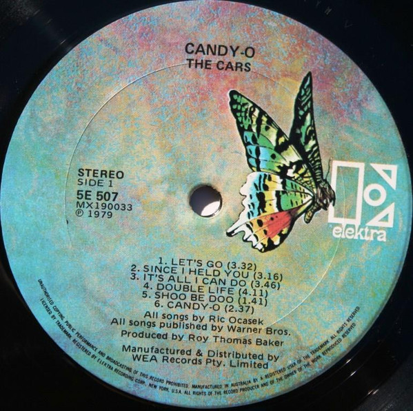 The Cars - Candy-O | Elektra (5E 507) - 3