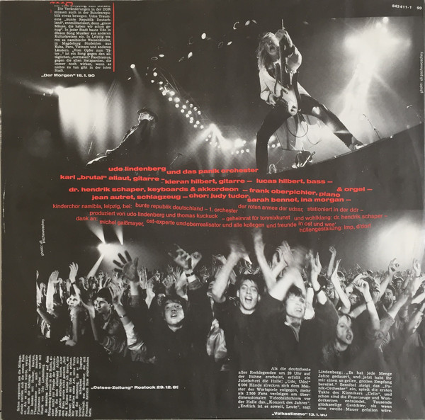 Udo Lindenberg - Live In Leipzig | Polydor (843 411-1) - 3