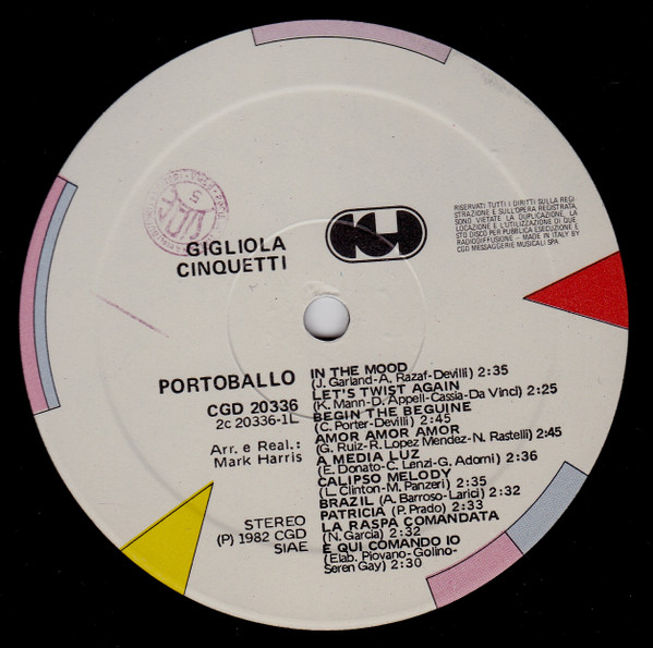 Gigliola Cinquetti - Il Portoballo | CGD (CGD 20336) - 3