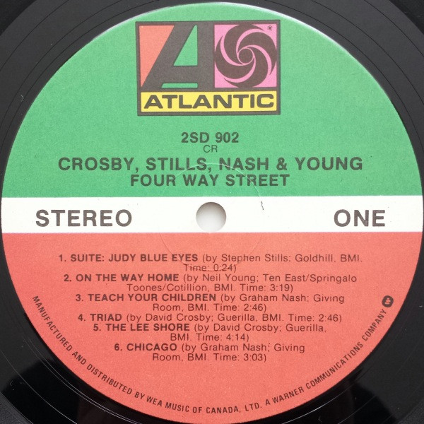 Crosby, Stills, Nash & Young - 4 Way Street | Atlantic (2SD 902) - 4