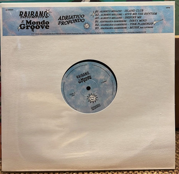 Alberto Melloni , Gianmaria Gamberini - Adriatico Profondo | Mondo Groove (MGRA01) - main