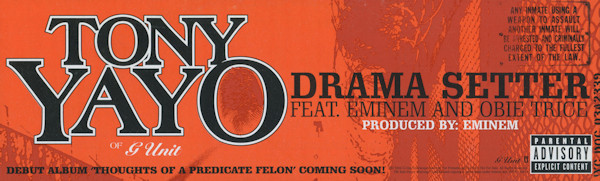Tony Yayo Feat. Eminem And Obie Trice - Drama Setter | Interscope Records (INTR-11481-1) - 3 Tony Yayo Feat. Eminem And Obie Trice - Drama Setter | Interscope Records (INTR-11481-1) - 3