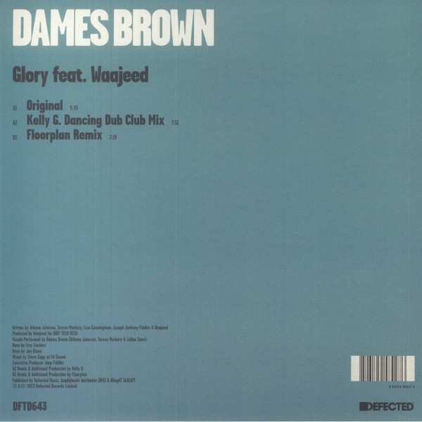 Dames Brown Feat. Waajeed - Glory | Defected (DFTD643) - 2 Dames Brown Feat. Waajeed - Glory | Defected (DFTD643) - 2