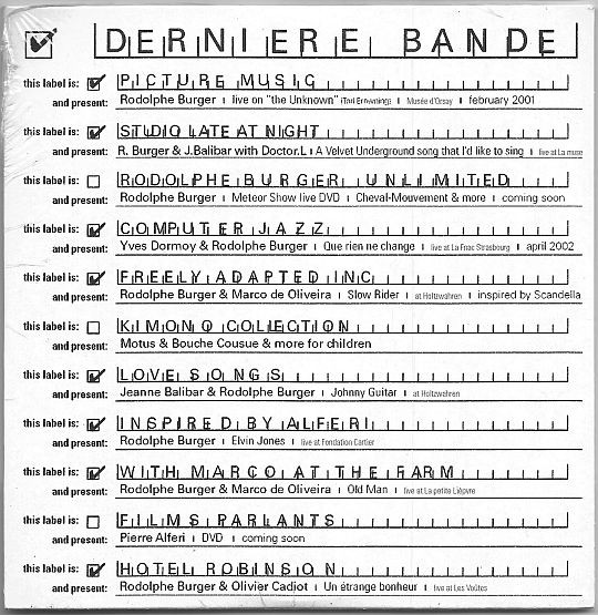 Various - Dernière Bande | Dernière Bande (none)