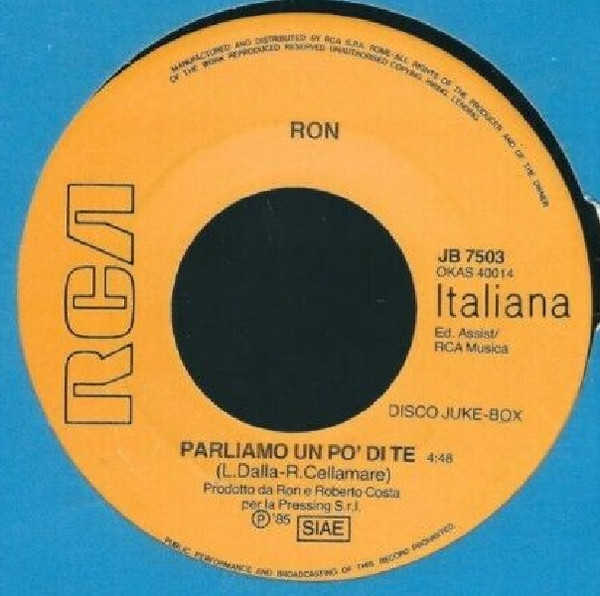 Ron / Amii Stewart And Mike Francis - Parliamo Un Po' Di Te / Together | RCA Italiana (JB 7503) - main