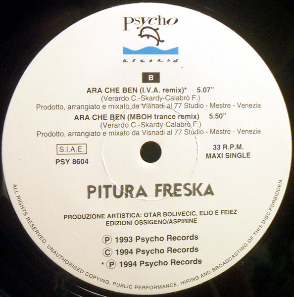 Pitura Freska - Ara Che Ben | Psycho Records (PSY 8604) - 3 Pitura Freska - Ara Che Ben | Psycho Records (PSY 8604) - 3