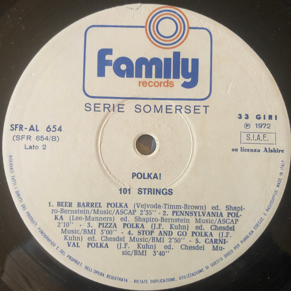 101 Strings - Polka! | Family Records (SFR-AL 654) - 3