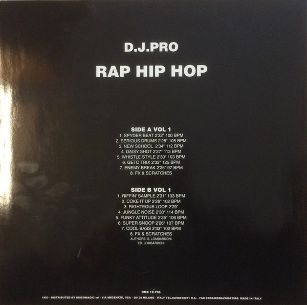 Various - D.J. Pro Vol. 1 - Rap Hip Hop | Remix Records (RMX 12.706) - 2 Various - D.J. Pro Vol. 1 - Rap Hip Hop | Remix Records (RMX 12.706) - 2