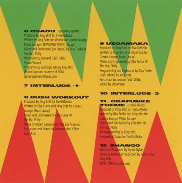 King Britt Presents Oba Funke - CosmoAfrique | Karma Giraffe (KGCD004) - 3