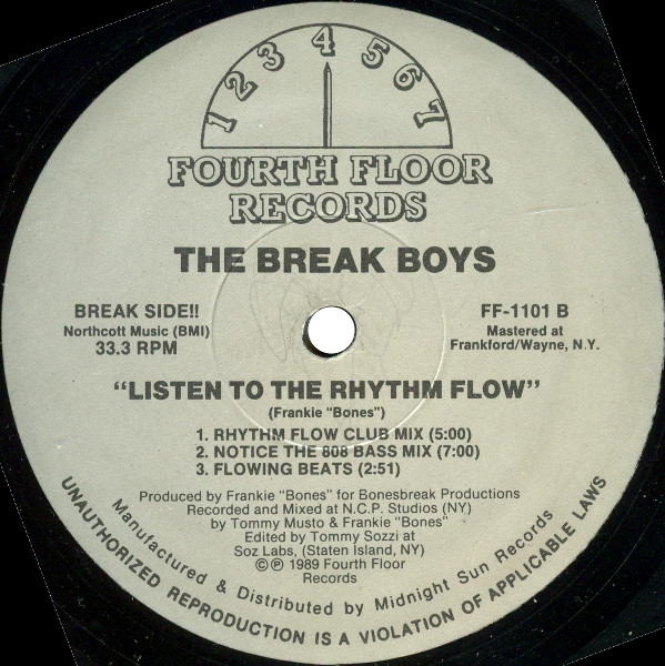 The Break Boys - Listen To The Rhythm Flow | Fourth Floor Records (FF-1101) - 2 The Break Boys - Listen To The Rhythm Flow | Fourth Floor Records (FF-1101) - 2