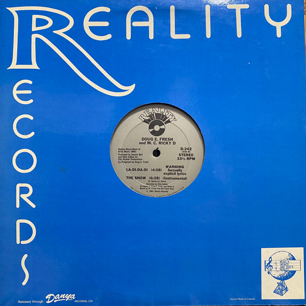 Doug E. Fresh And The Get Fresh Crew / Doug E. Fresh And M.C. Ricky D - The Show / La-Di-Da-Di | Reality (D-242) - 4 Doug E. Fresh And The Get Fresh Crew / Doug E. Fresh And M.C. Ricky D - The Show / La-Di-Da-Di | Reality (D-242) - 4