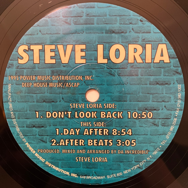 Steve Loria - Don't Look Back | Power Music Records (PMD-007)