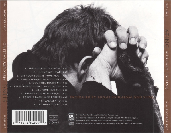 Sting - Mercury Falling | A&M Records (540 486 2) - 2