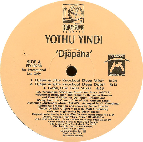 Yothu Yindi - Djäpana | Hollywood Records (ED-10238) Yothu Yindi - Djäpana | Hollywood Records (ED-10238)
