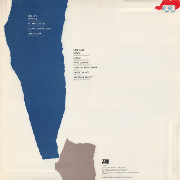 Genesis - Abacab | Atlantic (SD 19313) - 2 Genesis - Abacab | Atlantic (SD 19313) - 2