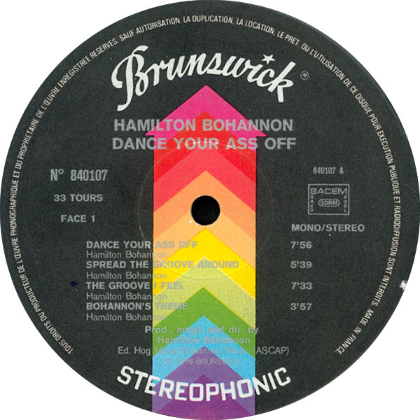 Hamilton Bohannon - Dance Your Ass Off | Brunswick (840.107) - 3 Hamilton Bohannon - Dance Your Ass Off | Brunswick (840.107) - 3