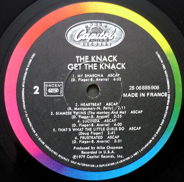 The Knack - Get The Knack | Capitol Records (2S 068 85906) - 4