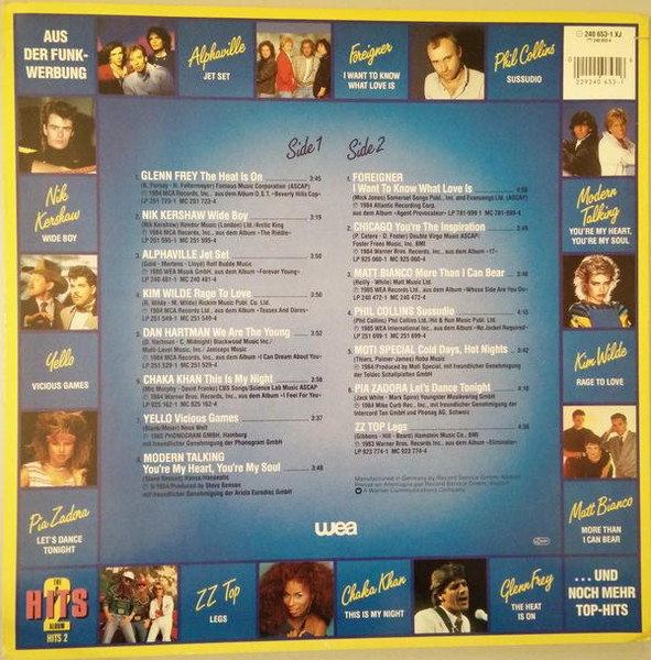 Various - The Hits Album 2 | WEA (240 653-1 XJ) - 2