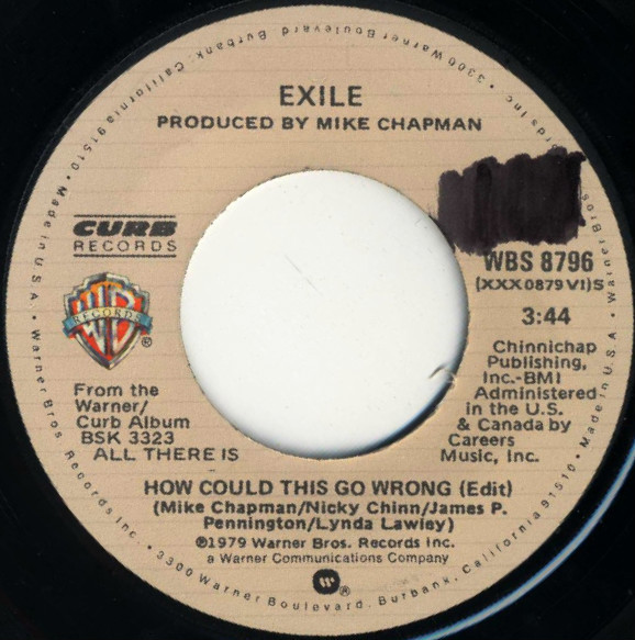 Exile - How Could This Go Wrong | Warner Bros. Records (WBS 8796) - main