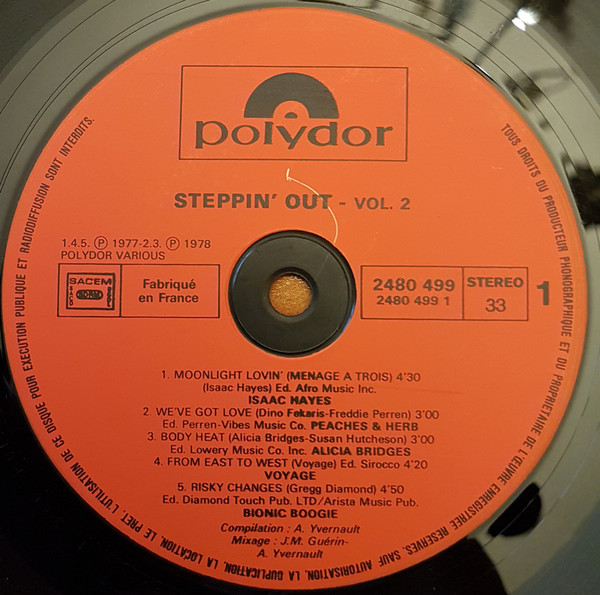 Various - Steppin' Out Vol. 2 - Disco's Greatest Hits | Polydor (2480 499) - 3 Various - Steppin' Out Vol. 2 - Disco's Greatest Hits | Polydor (2480 499) - 3