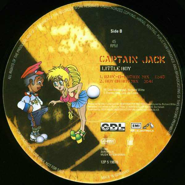 Captain Jack - Little Boy | CDL - Cologne Dance Label (12P 5 19670) - 4