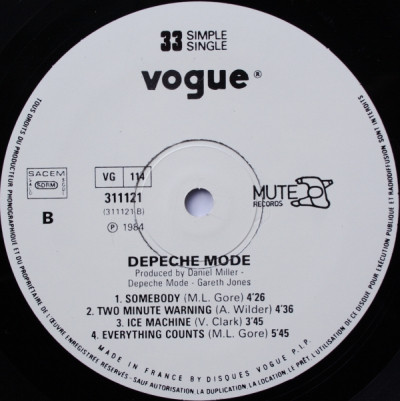 Depeche Mode - Blasphemous Rumours | Vogue (311121) - 4 Depeche Mode - Blasphemous Rumours | Vogue (311121) - 4
