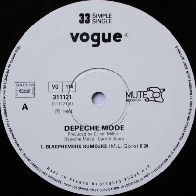 Depeche Mode - Blasphemous Rumours | Vogue (311121) - 3 Depeche Mode - Blasphemous Rumours | Vogue (311121) - 3