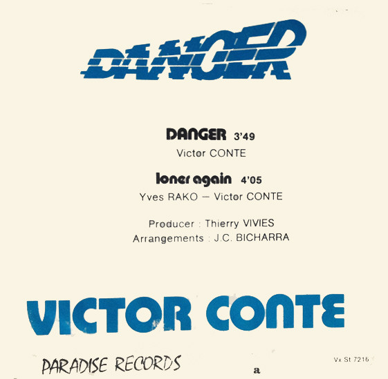 Victor Conte - Danger | Paradise Records (Vx St 7215) - 2