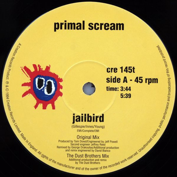Primal Scream - Jailbird | Creation Records (cre 145t) - 3