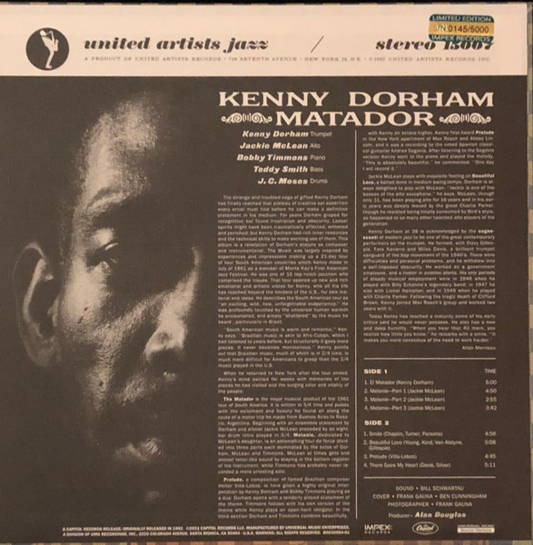 Kenny Dorham - Matador | Impex Records (IMP6042) - 4