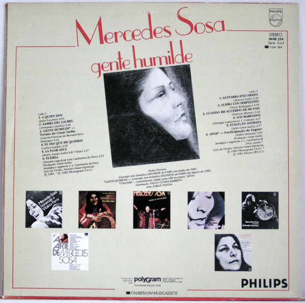 Mercedes Sosa - Gente Humilde | Philips (6448 234) - 2 Mercedes Sosa - Gente Humilde | Philips (6448 234) - 2
