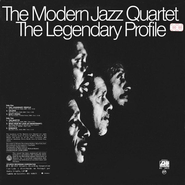 The Modern Jazz Quartet - The Legendary Profile | Atlantic (ATL 40421) - 3